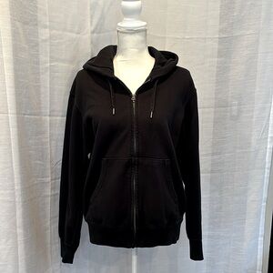 Uniqlo Unisex Full Zip Hoodie Size Small Color Black